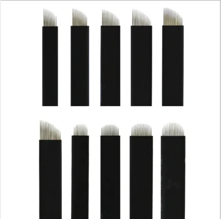 0.15mm/0.18mm 18U Tattoo Needle Eyebrow Microblading Blade Manual Pen for 3D Permanent Makeup
