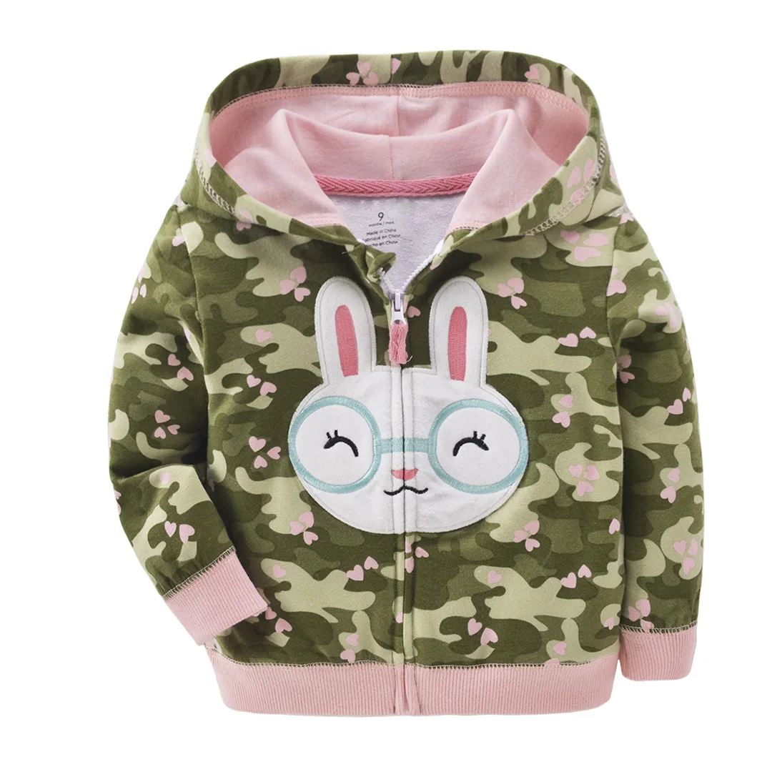 Baby boy jacket hooded with zipper cute jacket outwear