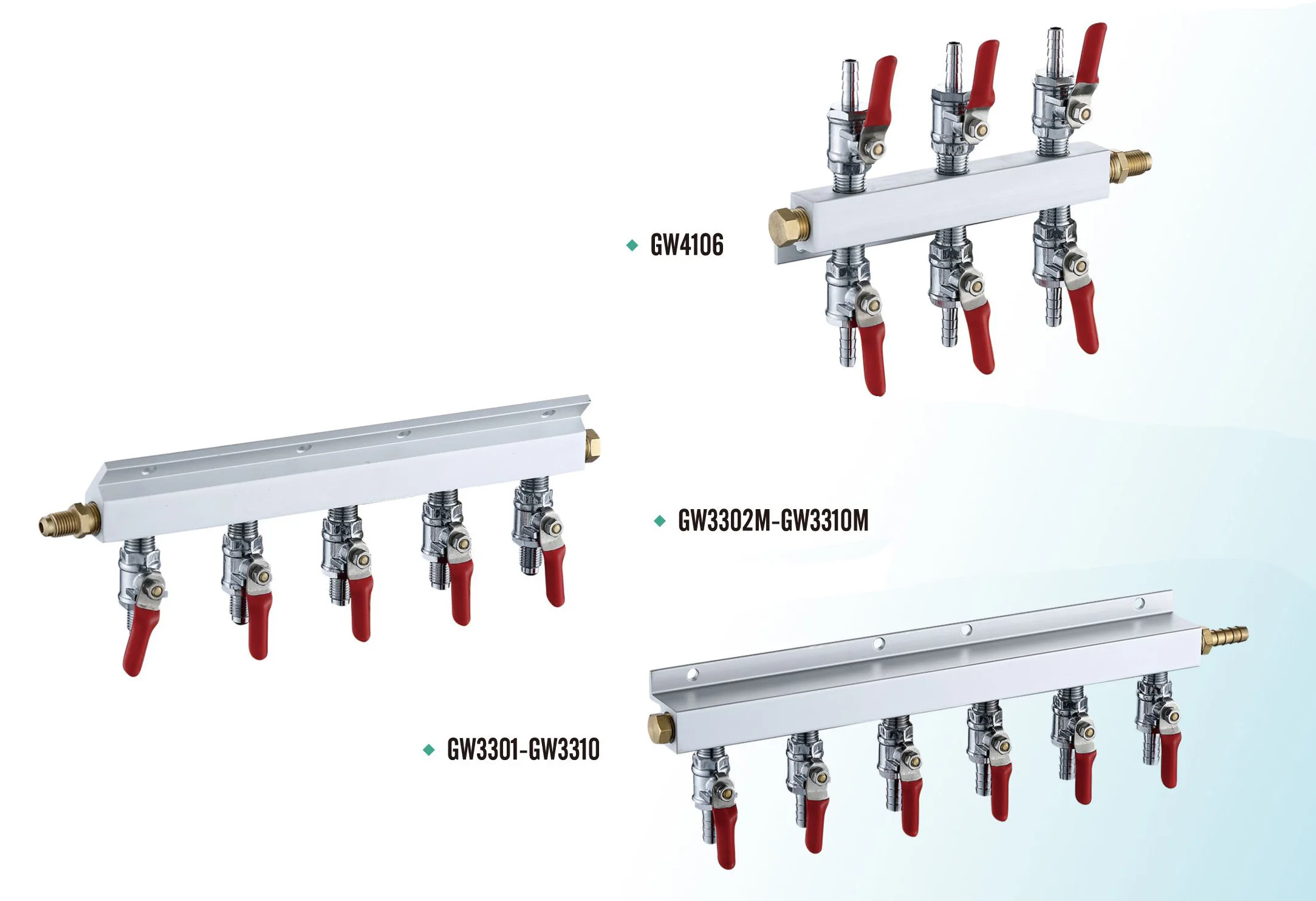 2 Way Gas Manifold Splitter Air Distributor CO2 Manifold Splitter 5/16 Barb Fittings for gas with check valve