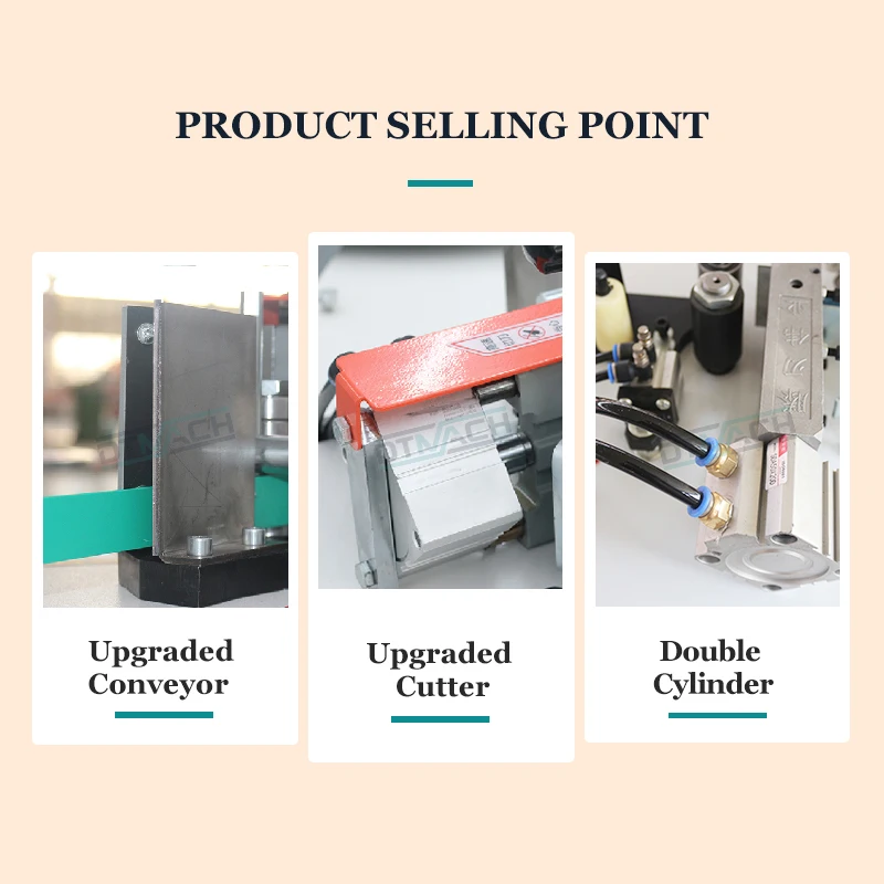 DTMACH irregular shape furniture pvc manual edge bander machine automatic curved edgebander woodworking