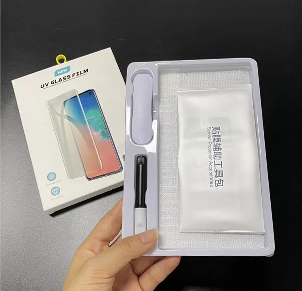 New Products Anti Fingerprint UV Full Glue Curved Screen Protector Suitable For Samsung Galaxy S10