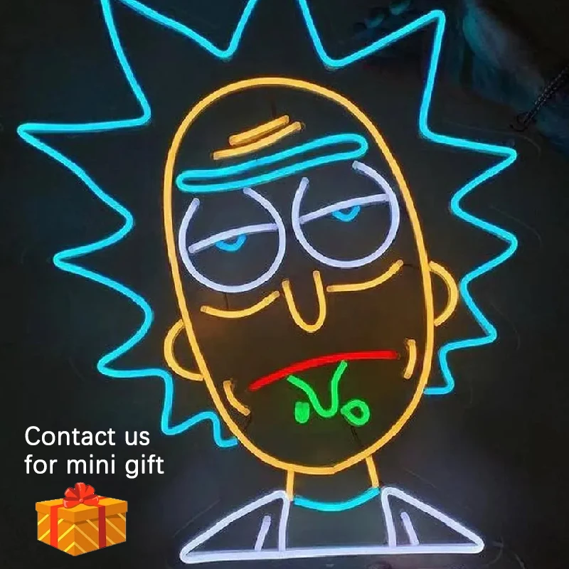 LED Neon Sign Interior Decor Room decor Wall Custom For Home and morty sign bedroom Led neon