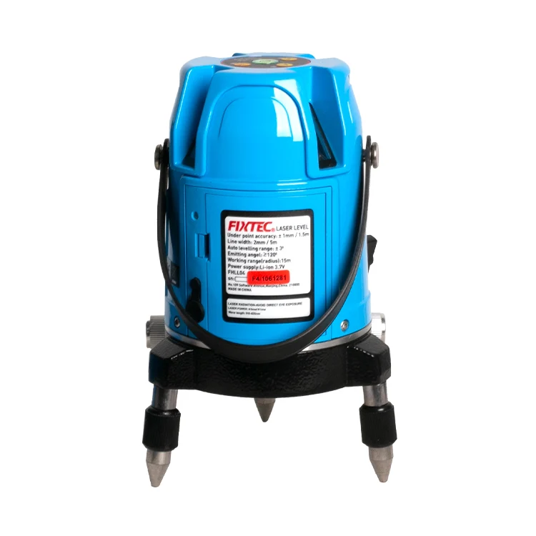 FIXTEC Power Tools  Red Line Laser Level with 5 Lines  8 Points  IP54