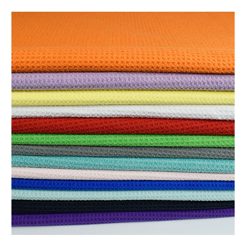 
Microfiber polyester brocade waffle honeycomb cloth sports towel bathrobe bath towel fabric pineapple grid fabric spot 