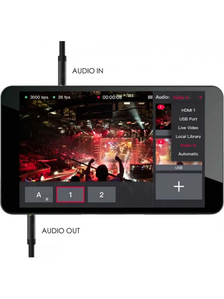 
Yolobox Portable Live Streaming Video Encoder Studio Live Broadcasting Device with 7 inch Touch- Screen Live Streaming Box 