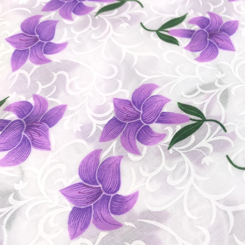 100% Cotton 40 * 40 133*72 63 ' 128GSM Fashion Floral High Quality Dyeing Printing Cotton Flannel Children Floral Clothes Women