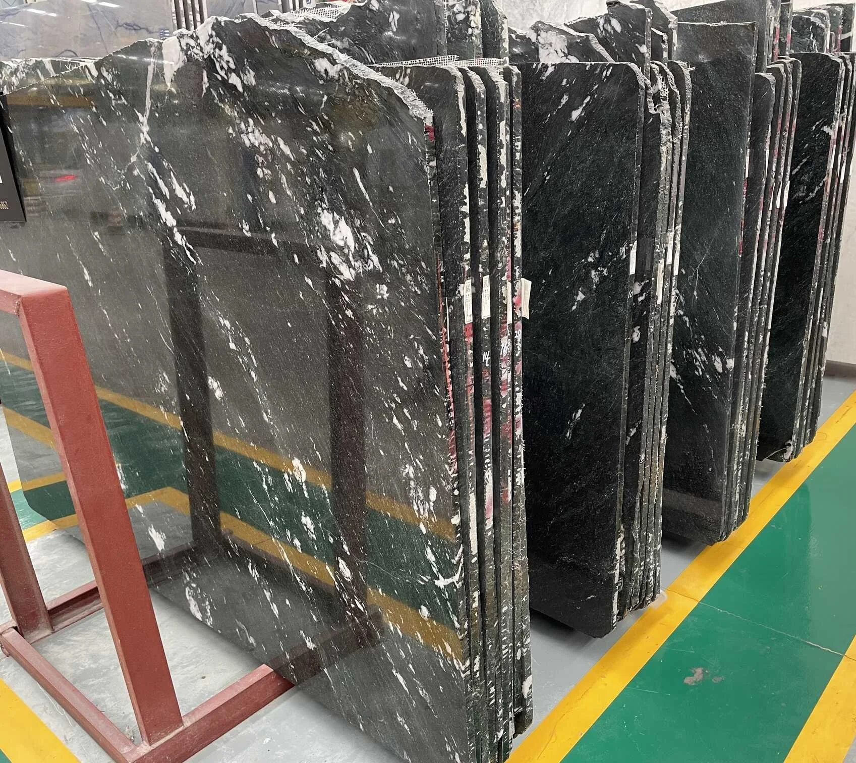 Diamond green marble pilbara odessa quartizte slabs with irregular veins