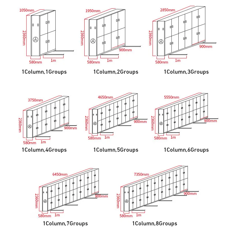 2023 Hot Sale Luoyang Commercial Office Furniture Full Space Mobile Compactor Library Mobile Shelving