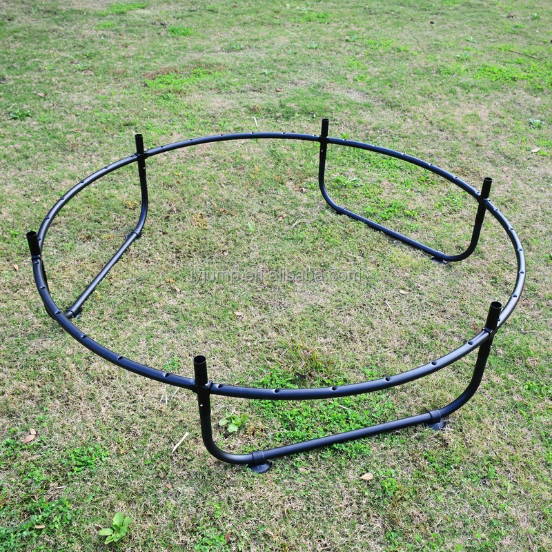 Factory Customized Kids Jumping Trampoline Outdoor Soft Child Trampoline With Safety Enclosure Net And Handle