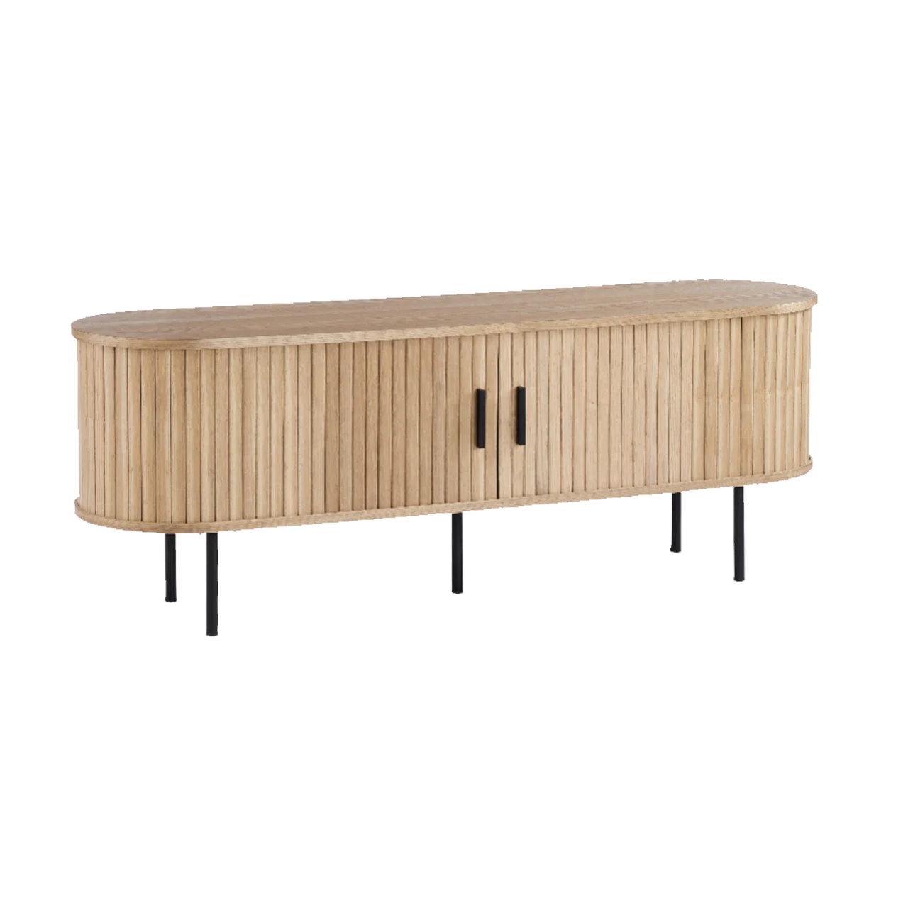 Vintage Nordic Design Living Room Large Storage Two Doors TV Cabinet Wooden TV Stand