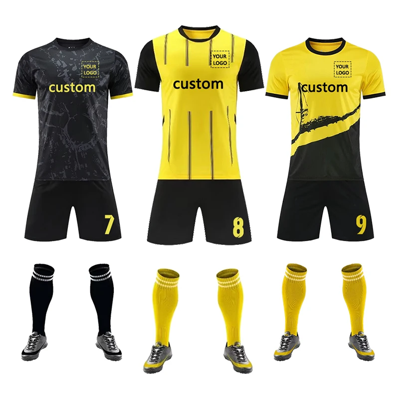 Футбольная форма с логотипом на заказ комплект футбольной формы спортивный костюм для мужчин тренировочный детская одежда