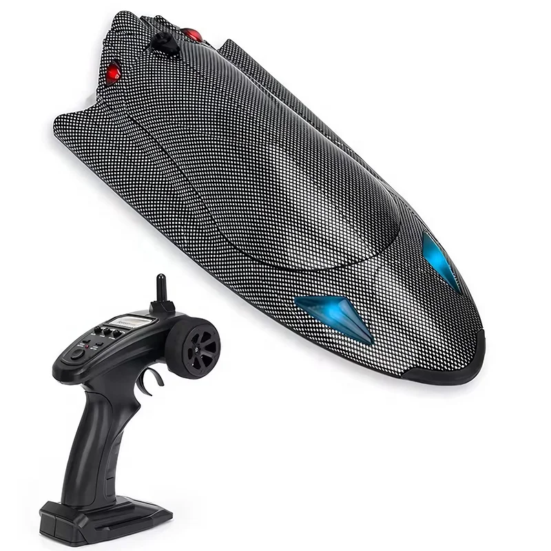 Turbojet High Speed Racing RC Jet Boat FY011 2.4G Remote Control Watercraft for Adults and Children with LED Lights Ready to Run