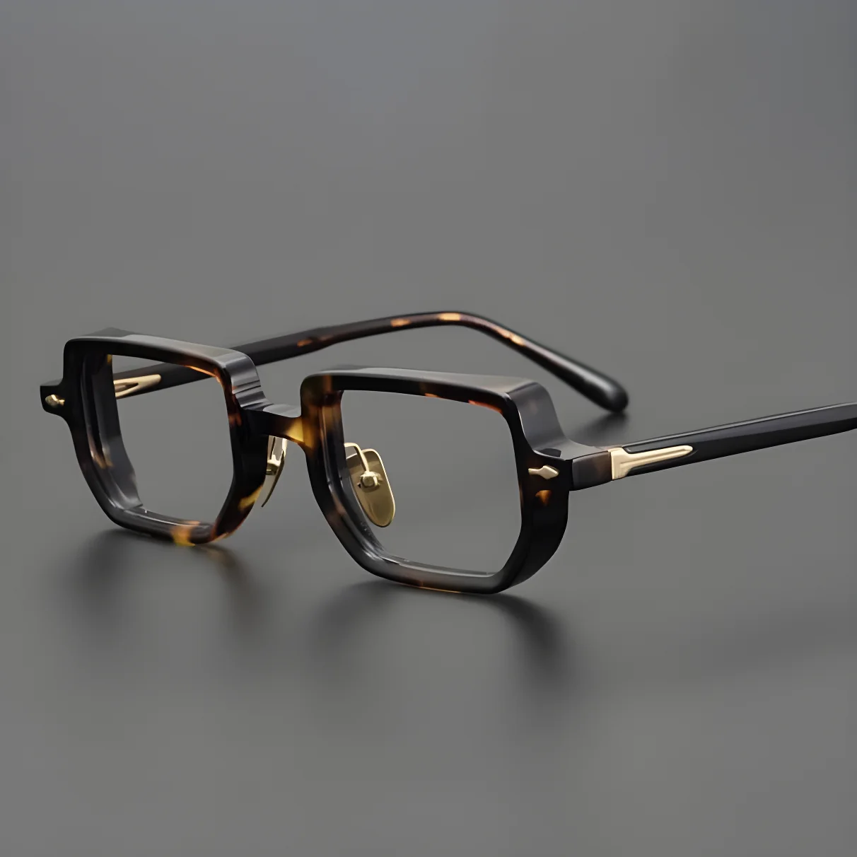 LBA High Quality Custom Logo Vintage Small Square Eyeglasses Frames Handmade Acetate Glasses Women Men Optical Eyewear