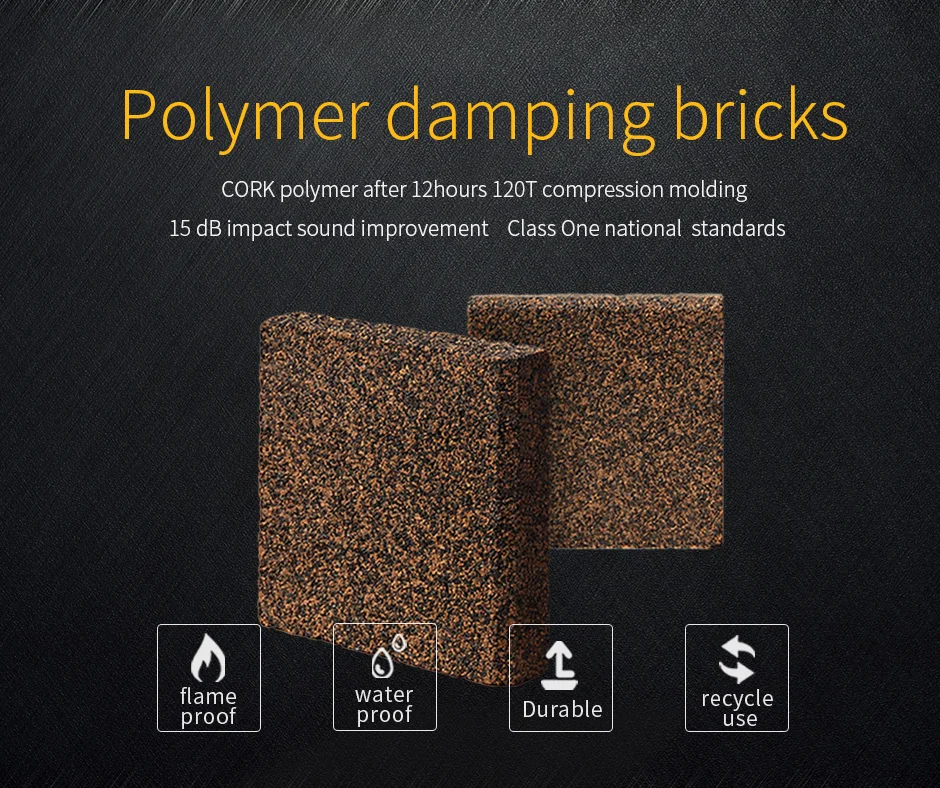 Environmentally Friendly Aging Resistance Bricks Flame Moisture Retardant Vibration Damping Brick
