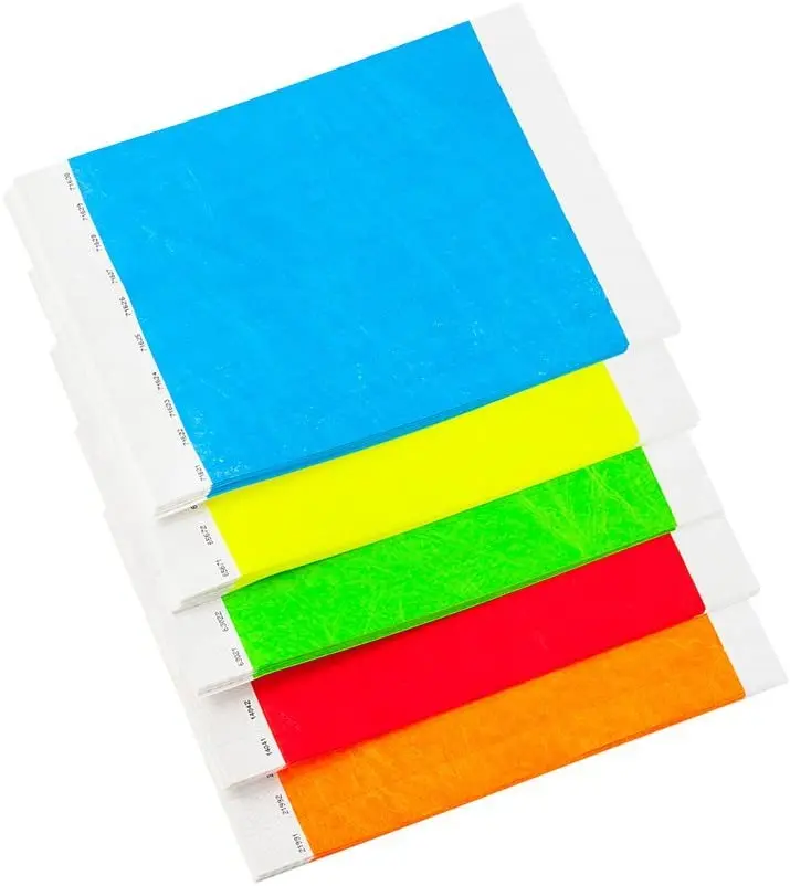 variety disposable dupont tyvek raw material paper band wristbands