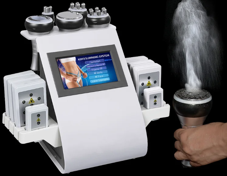 Weight Loss 6 in 1 Kim 8 System  Fat Remover Suction body Contouring Slimming Massage Machine