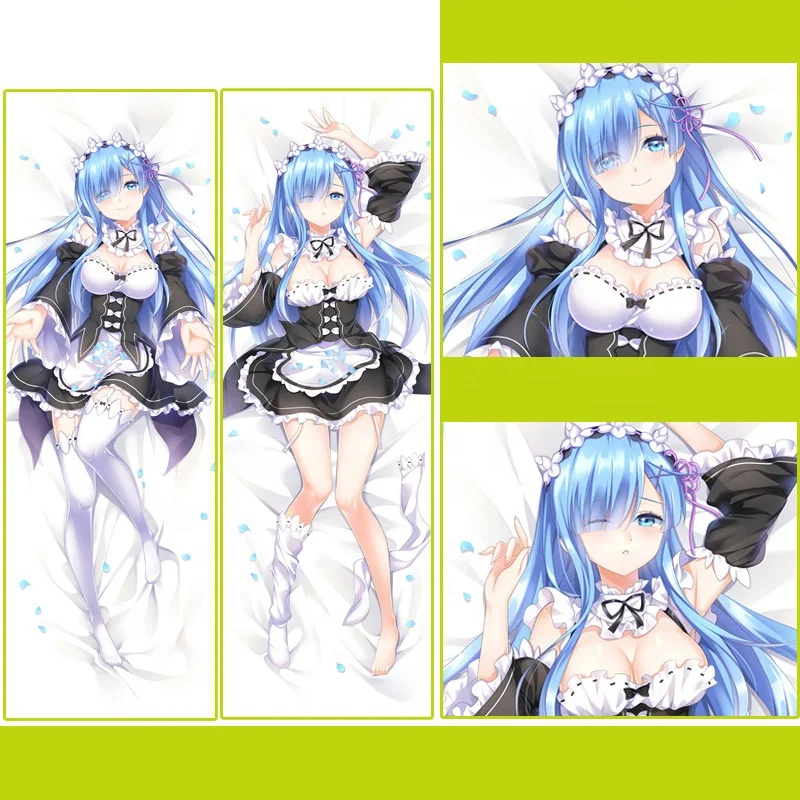 Wholesale Custom Size 50*150cm Printing 2way Peach Skin Cartoon Anime Decorative Body Pillow Case Cover Pillowcase