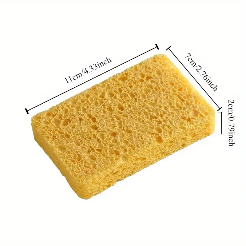Customized wood pulp cotton large reusable cellulose sponge Biodegradable Household cleaning products
