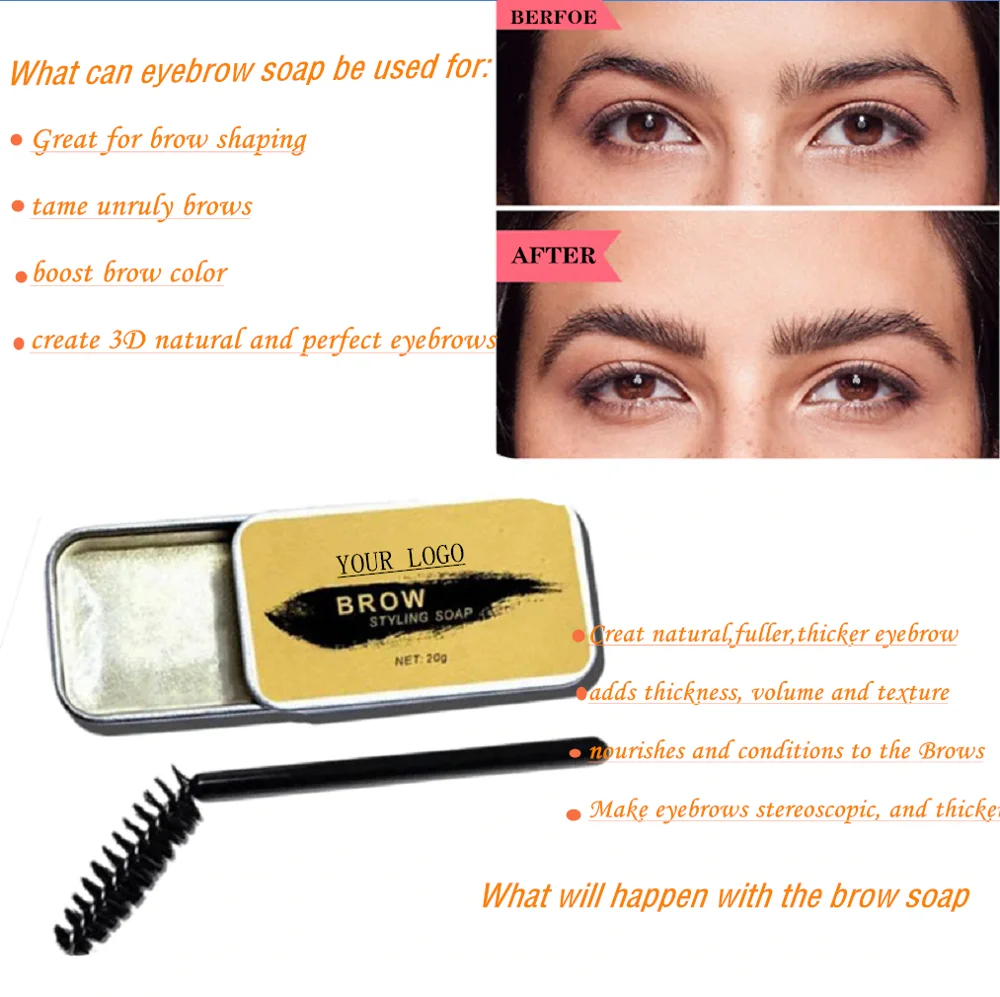 
Brow Brush 3d Feathery Brows Makeup Balm Styling Brows Kit Soap 
