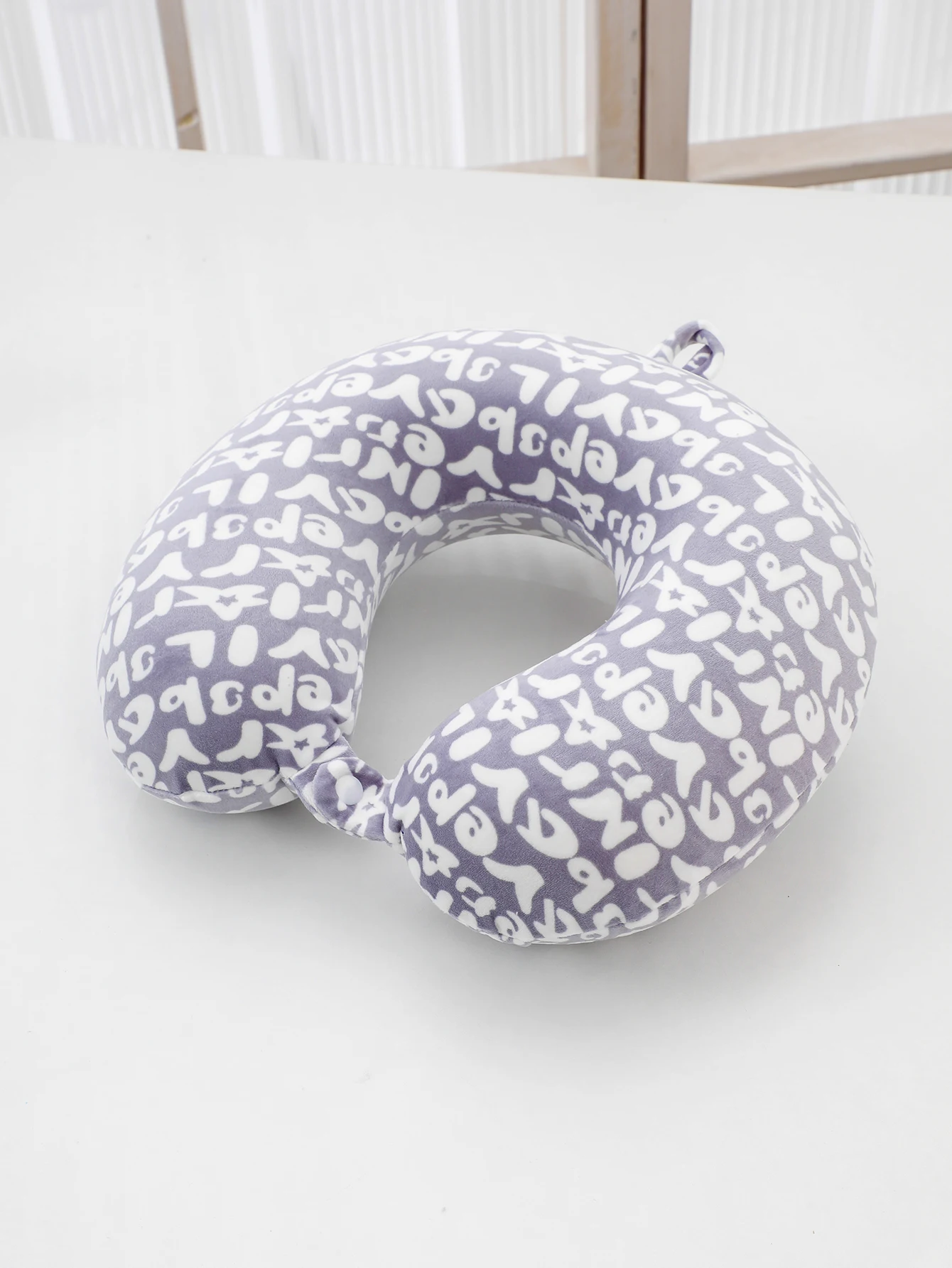 Customizable Portable U-Shaped Travel Pillow Slow Rebound Memory Foam Ergonomic Breathable Soft Neck Warping Support Wearable