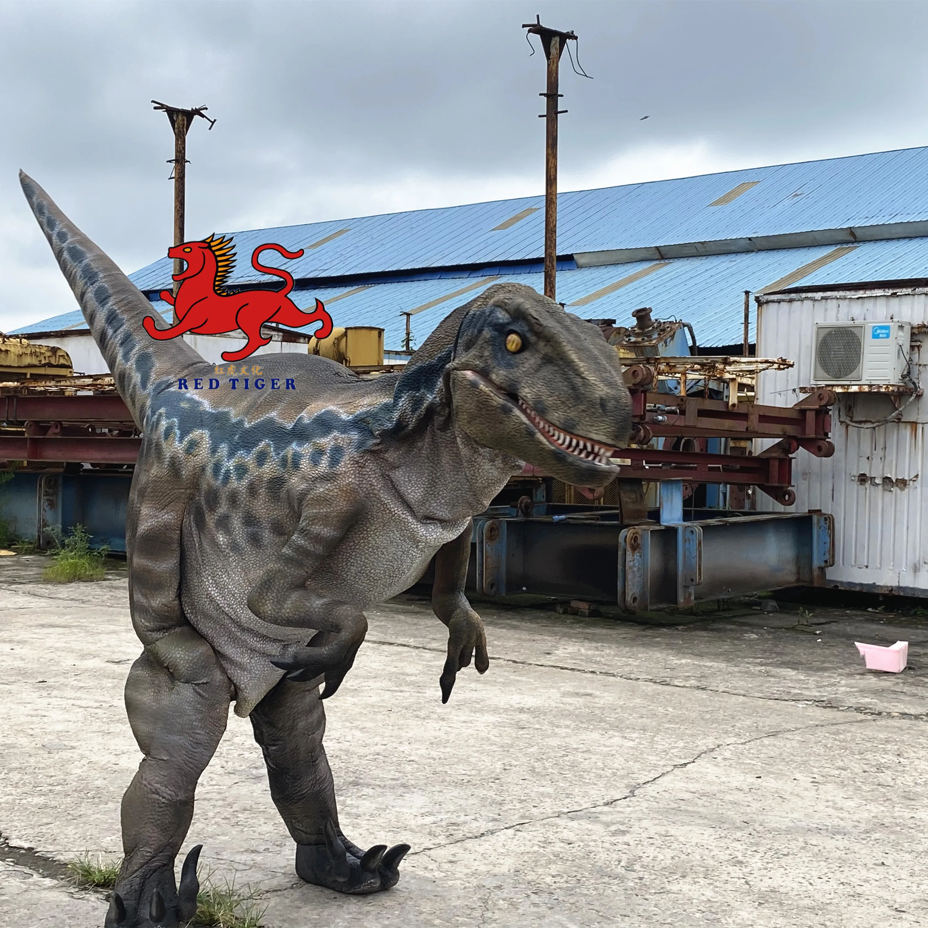 New 3D print material 3.5M Dinosaur park costume