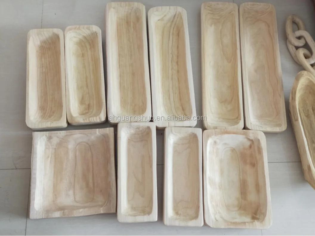 
Simple wooden plate/solid wood log oval wooden/small dish plate 