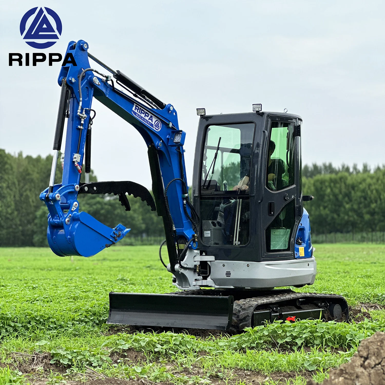 RIPPA Diesel Small Excavator Earth Moving Machinery Epa Engine Mini Bagger 3.5ton New Farm Digging Machine Mini Digger