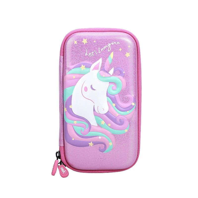 UEK Girls Pink 3d Rabbit design pencil case custom large kids school pencil box Stationery Box For Wholesale