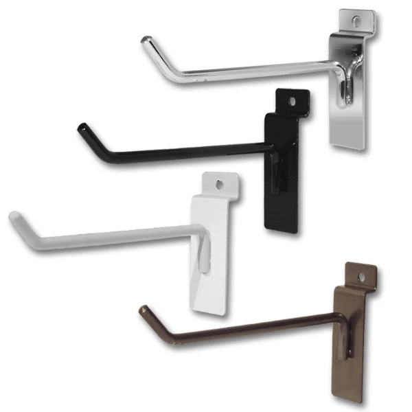 Shopfitting Chrome Peg Metal Gridwall Steel Slatwall Pegboard Accessories Wire Display Hook