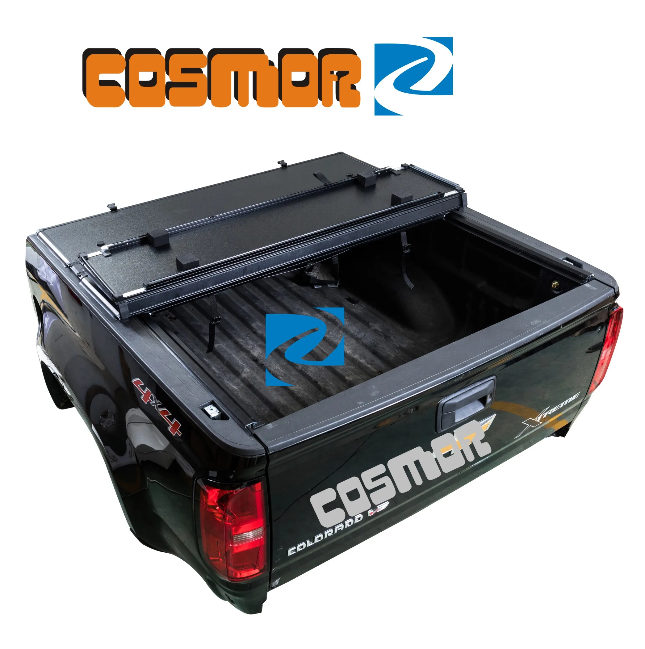 Quad Fold Aluminum tonneau cover for Ford Ranger Raptor F150 Hulux Tundra GMC Dodge RAM