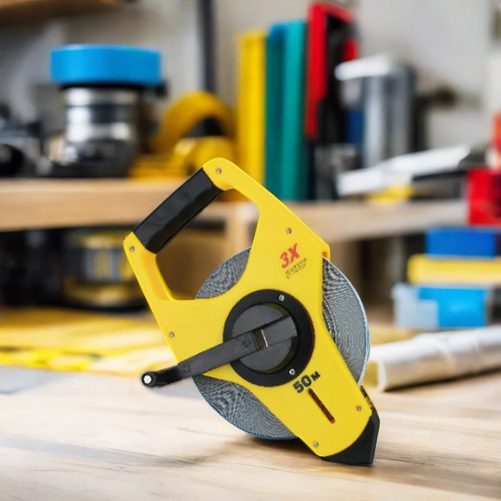 GJ19 3X Rewinding Open Rewind Steel Long Tape Measure Size 20-50m for Measuring