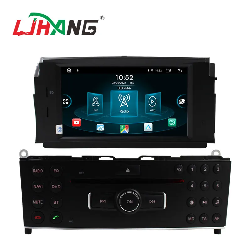 Сенсорный экран Android 13 2 + 32 г автомобильное радио стерео DVD-плеер для Mercedes Benz C200 C180 W204 2007-2010 GPS навигация Мультимедиа