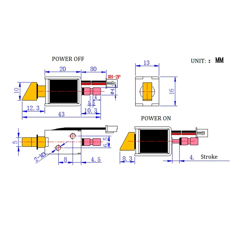 JSO-0620-3 12v dc Электромагнит с открытой рамой