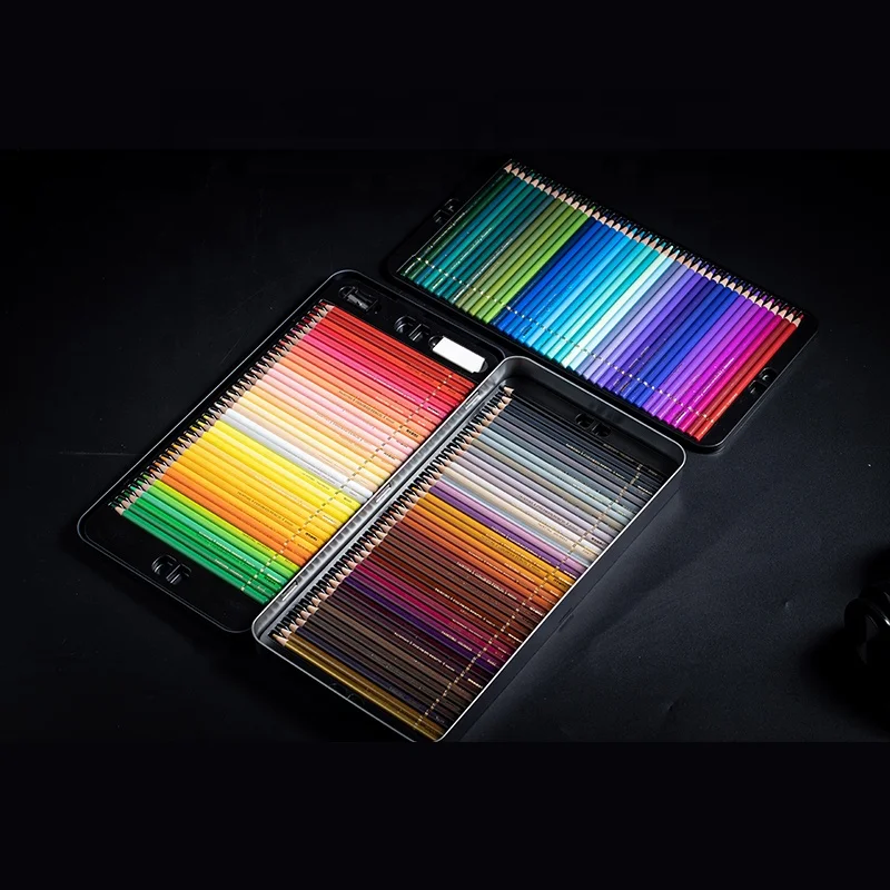 NYONI N8520-48 Pastel Color Customized Art Pencil Kit Colour Oil Based Colour Pencil 48 Color Pencils