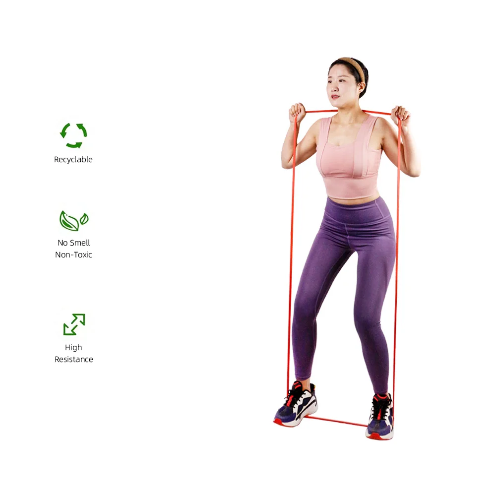 Custom Logo Fitness Elastic Rope Fitness Circle Low MOQ Latex Exercise Pull Up Resistance Bands Body Resistance Bands