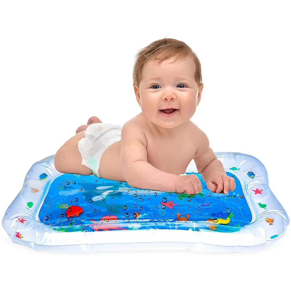 Fun Colorful Tummy Time Water Mat Inflatable Baby Water Play Mat For Children And Infants