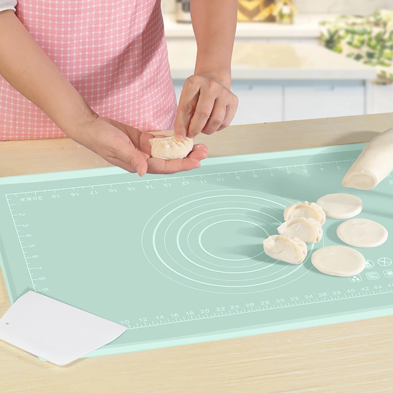 Silicone dough rolling mat Factory outlet store Silicone Baking Mat heat resistant silicone kneading mat with edge