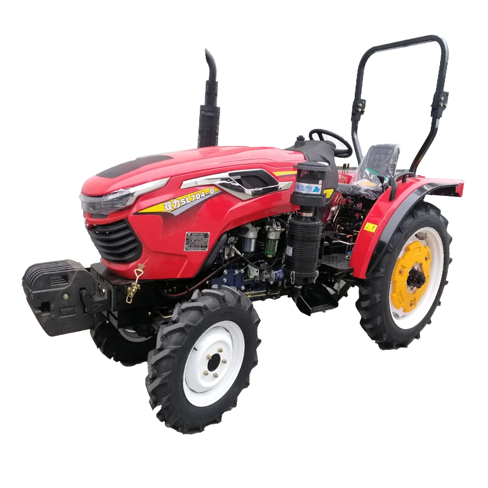 Китайская компактная Мини-Ферма shuangli 4x4 25 л.с. 40 45 50 60 сельскохозяйственное оборудование на 4 колеса трактор для сельского