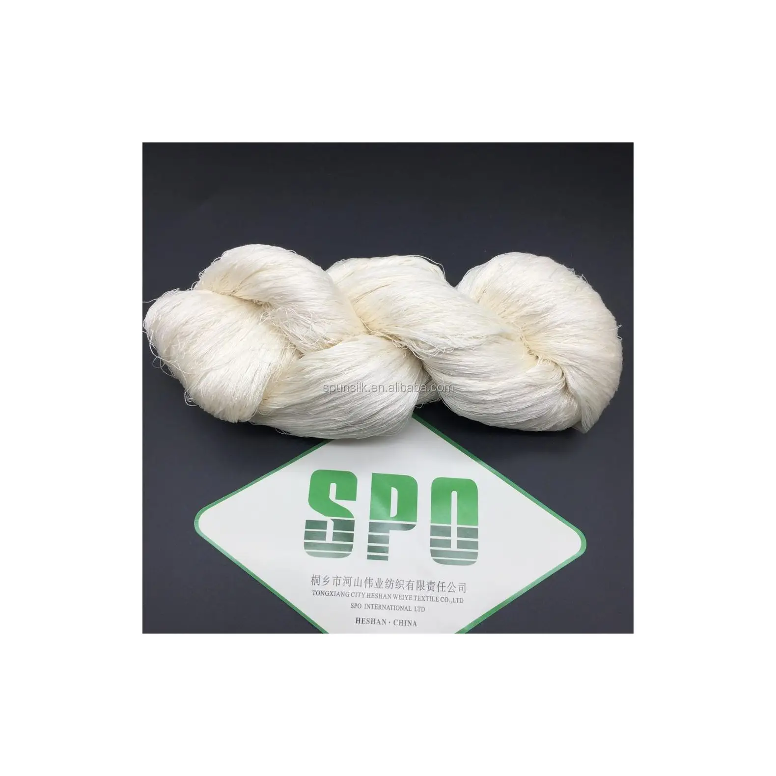 High Quality Mulberry Silk Waste Silk Noil Yarn 17nm/1 Air Spinning Yarn
