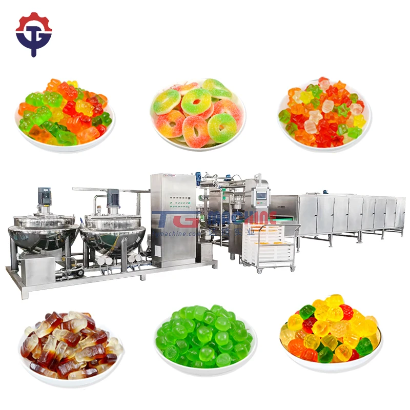 TG Fully automatic product line machine for vitamin gummy candy bear production