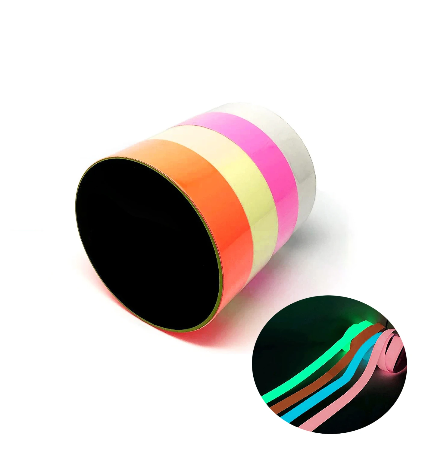 Custom Glow In The Dark Film Waterproof Removable Glow Tape Sticker Glowing Luminous Tape