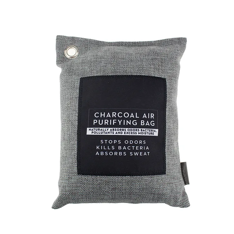 OEM Sewn Label Car Bamboo Charcoal Air Freshener Bag