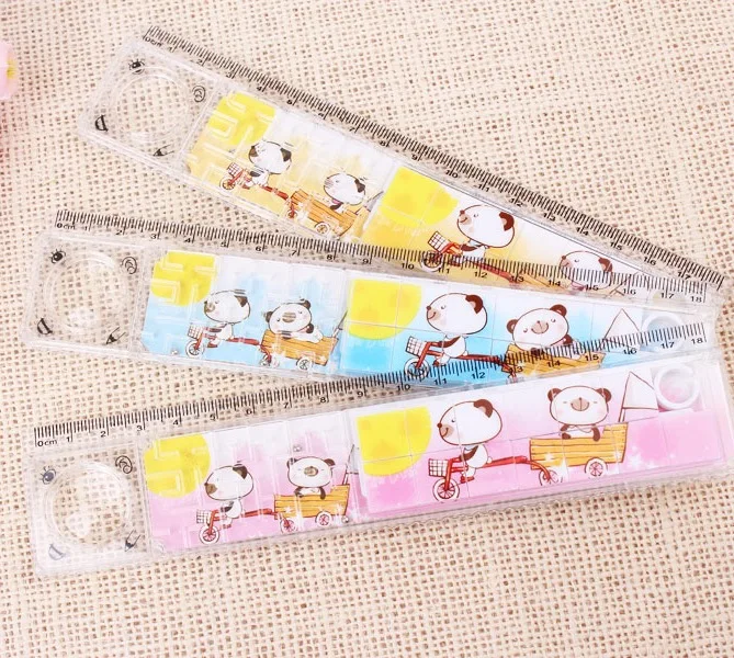 
Professional Grade Solid Aluminum Metric Triangular Engineer Scale Ruler 18cm puzzle cartoon plastic student ruler 