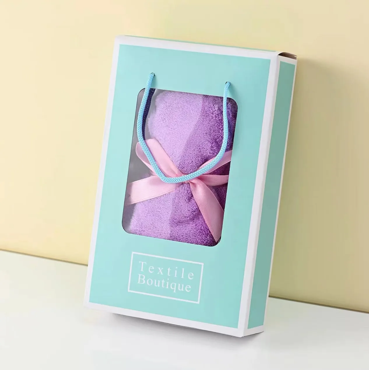 Hot Sale Cheap High Quality Logo 30X30 cm Towel Gift Set Coral Velvet Towel Set In Gift Box Gift Bear Wedding Towel For Guests