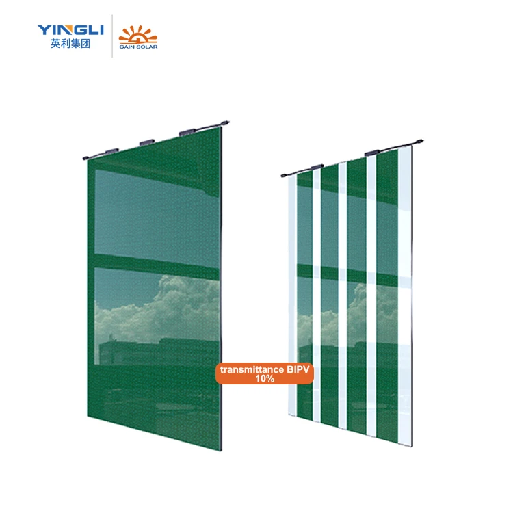 Hot 80 W 90W Bipv solar panel glass facade for building power glass curtain wall BIPV solar roof tiles