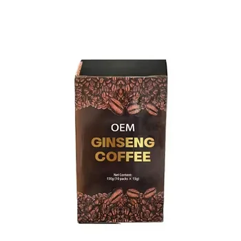Factory Price Sugar Free Ginseng Extract Herbal Power Coffee Instant Ginseng Coffee Powder For Man