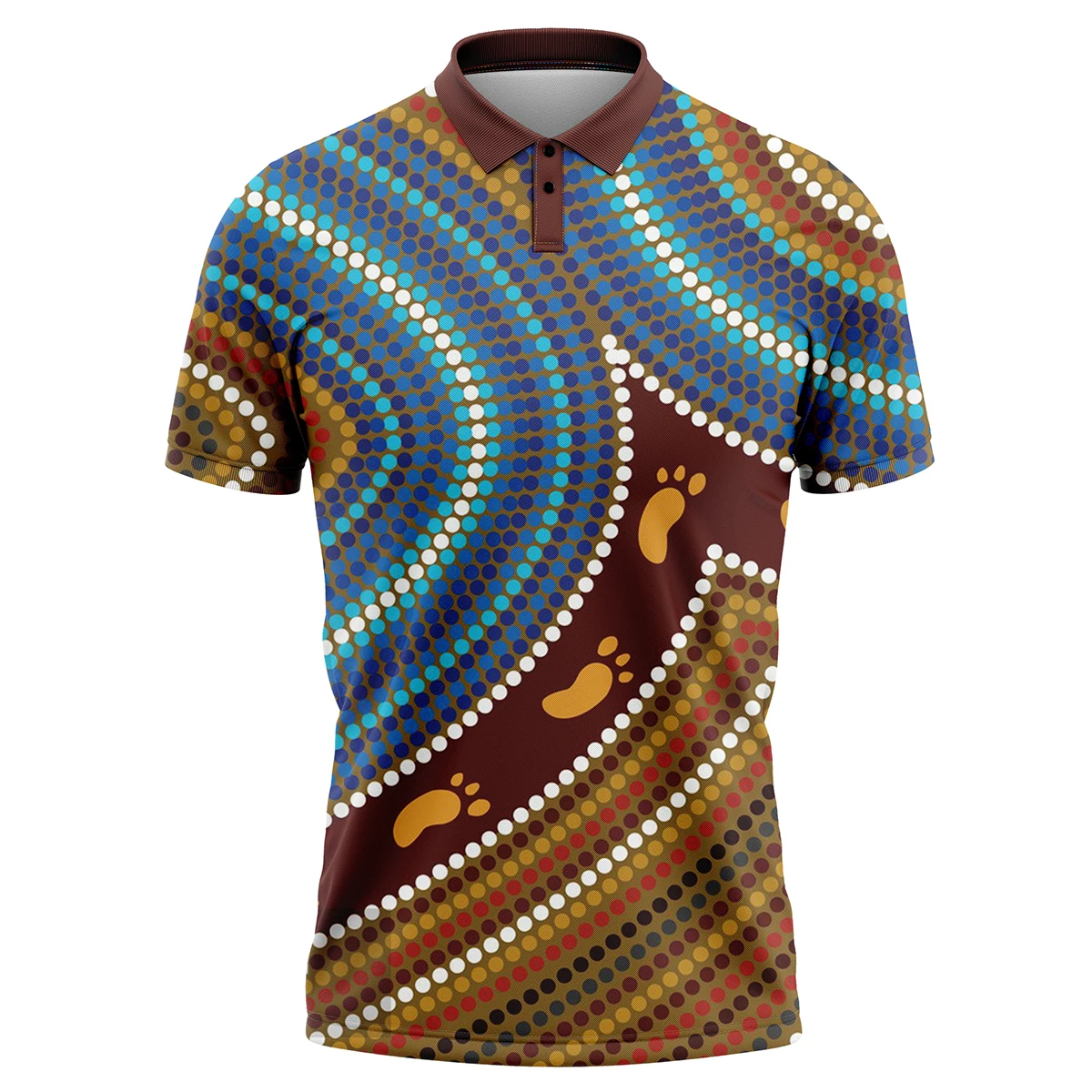 Custom Logo Sublimation Sportswear Sports Clothing for men Australian Aboriginals Sublimated Darts Shirt Polo Shirts