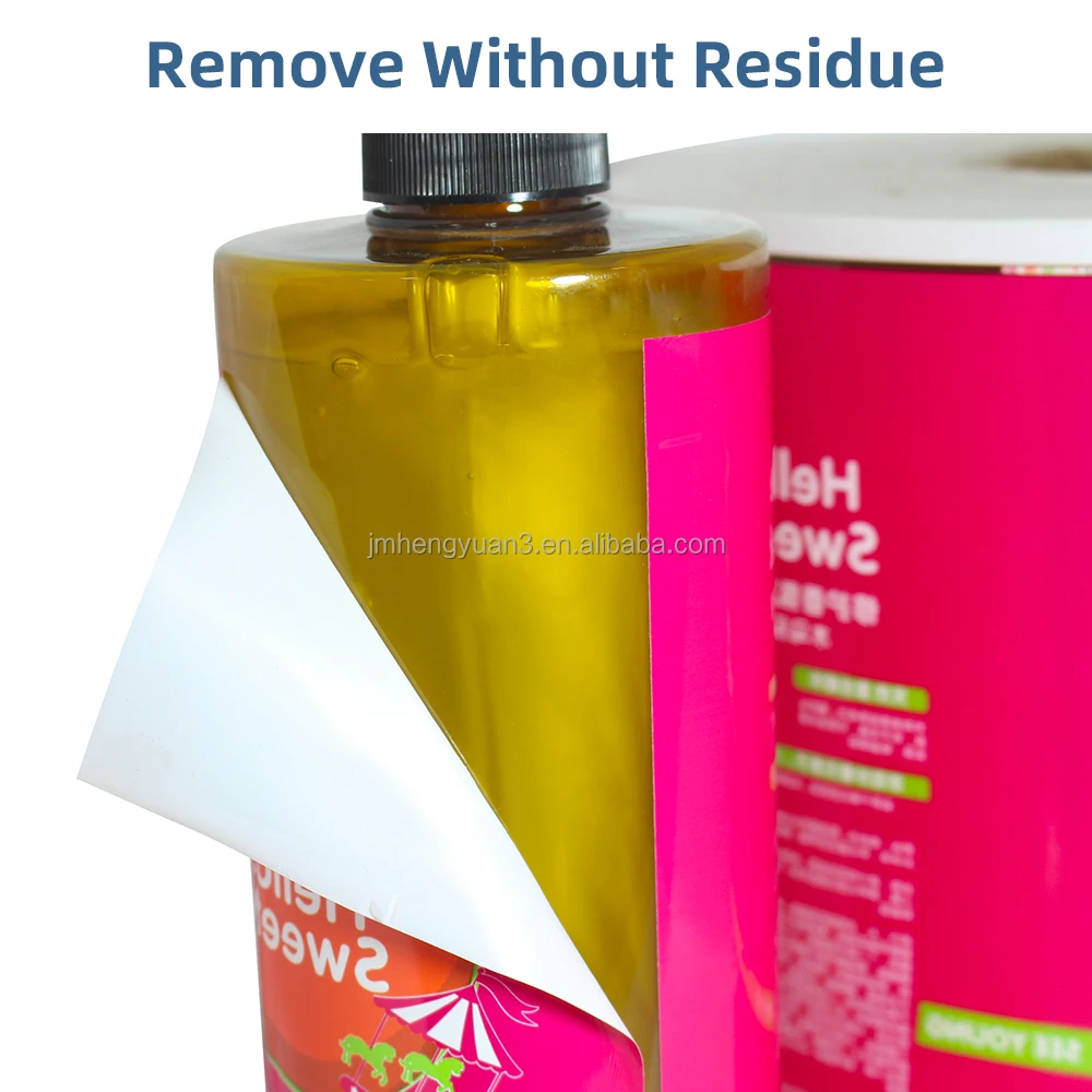 Custom Logo Daily Chemical Packaging Label PP Stickers BOPP Printing Shampoo Bottle Label for Packaging