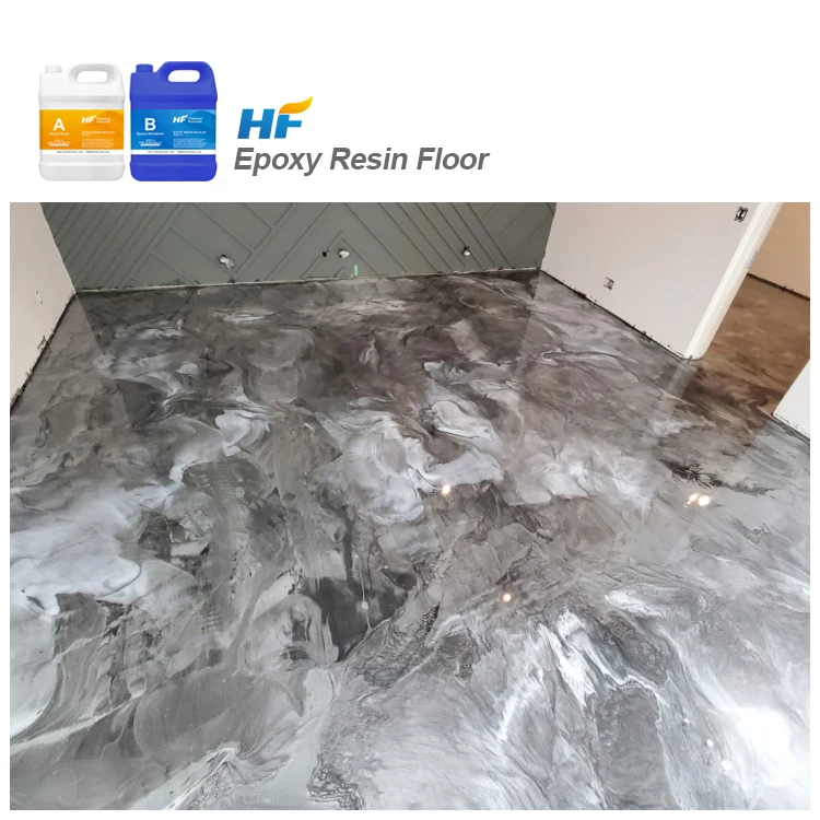 
Hengfeng Maunfacture Self Leveling Metallic Epoxy Resin Flooring 