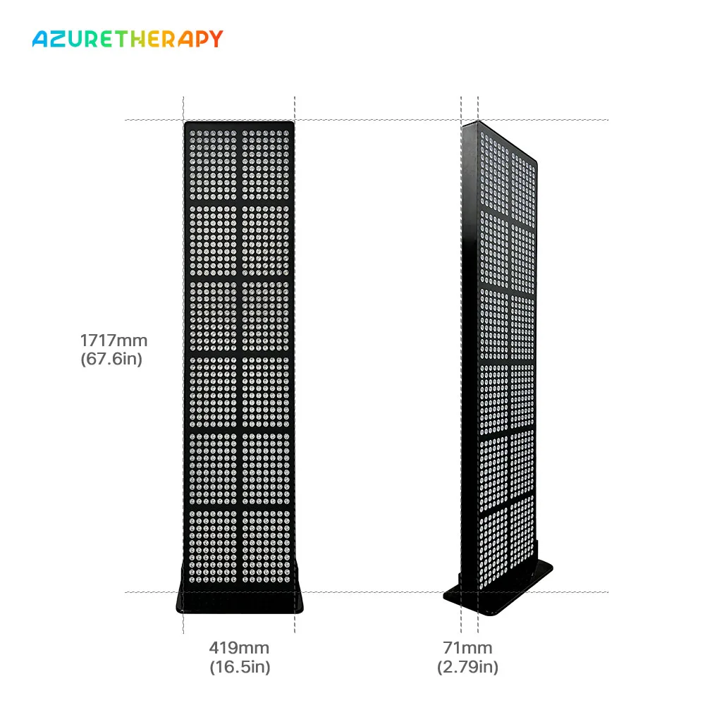 Azure Red Light Therapy Bed Full Body Red Near Infrared LED Light Therapy PTD Panel for Anti-Aging & Relieving Fatigue